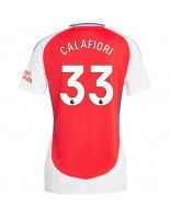 Arsenal Riccardo Calafiori #33 Hjemmedrakt Dame 2024-25 Korte ermer